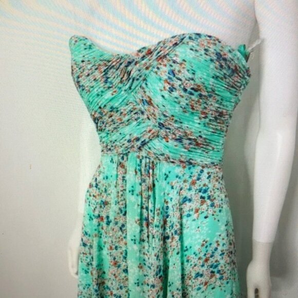 Floral Strapless Dress - Picture 1 of 3